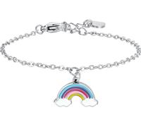 Luca Barra BRACCIALE BAMBINA IN ACCIAIO CON ARCOBALENO
