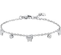 Luca Barra BRACCIALE BAMBINA IN ACCIAIO CON FARFALLE