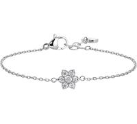 Luca Barra BRACCIALE BAMBINA IN ACCIAIO CON FIORE CON ZIRCONI BIANCHI