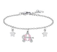 Luca Barra Bracciale da Bambina Acciaio con Carrozza. La referenza è JB228.