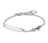 Luca Barra Bracciale da Bambino Gioiello Realizzato in Acciaio con Aereo di Colore Blu. Il Bracciale Misura 14+2 cm. La referenza è jb113