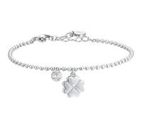 Luca Barra Bracciale da Donna Acciaio con Quadrifoglio e Un zircone. La referenza è BK2726