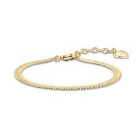 Luca Barra Bracciale da Donna Bracciale in Acciaio Dorato. Lunghezza: 16,5 + 3 cm. Spessore Maglia: 4 mm. La referenza è bk2174