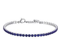 Luca Barra Bracciale da Uomo Bracciale in Acciaio con Cristalli Blu. La referenza è ba1364