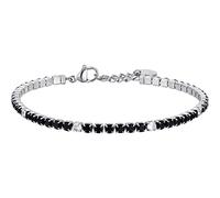 Luca Barra Bracciale da Uomo Bracciale in Acciaio con Cristalli Neri e Bianchi. La referenza è ba1365
