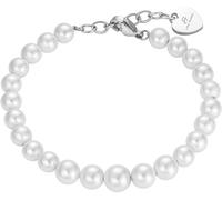 Luca Barra BRACCIALE DI PERLE SINTETICHE BIANCHE DONNA