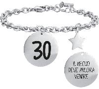 Luca Barra BRACCIALE DONNA IN ACCIAIO 30 IL MEGLIO DEVE ANCORA VENIRE