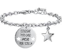 Luca Barra BRACCIALE DONNA IN ACCIAIO COLLEGHE PER CASO AMICHE PER SCELTA