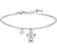 Luca Barra BRACCIALE DONNA IN ACCIAIO CON ANGELO E ZIRCONE BIANCO