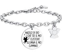 Luca Barra BRACCIALE DONNA IN ACCIAIO CON CHARM ANGELO