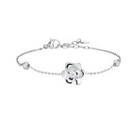 Luca Barra Bracciale Donna in Acciaio, con Ciondolo a Fiore e Cristalli, Modello BK2979