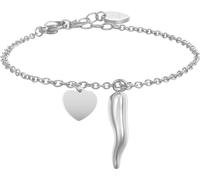 Luca Barra Bracciale da Donna Bracciale in Acciaio con Cuore E Corno. Lunghezza: 16 + 3 Cm La Referenza È Bk2012