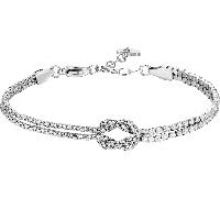 Luca Barra BRACCIALE DONNA IN ACCIAIO CON NODO E ZIRCONI BIANCHI