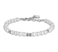 Luca Barra Bracciale Donna in Acciaio con Perle ed Elementi in Acciaio. La referenza è BK2516