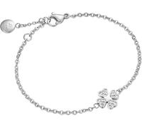 Luca Barra BRACCIALE DONNA IN ACCIAIO CON QUADRIFOGLIO E CRISTALLI