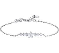 Luca Barra BRACCIALE DONNA IN ACCIAIO CON STELLA E CRISTALLI BIANCHI