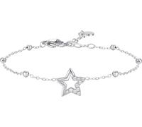 Luca Barra BRACCIALE DONNA IN ACCIAIO CON STELLA E PUNTI LUCE DI ZIRCONE BIANCO