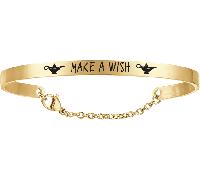 Luca Barra BRACCIALE DONNA IN ACCIAIO DORATO MAKE A WISH