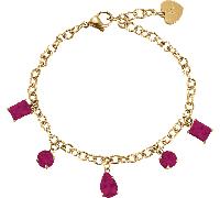 Luca Barra BRACCIALE DONNA IN ACCIAIO IP GOLD CON CRISTALLI