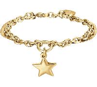 Luca Barra BRACCIALE DONNA IN ACCIAIO IP GOLD CON STELLA E CERCHIO