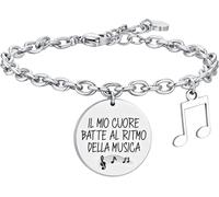 Luca Barra BRACCIALE DONNA IN ACCIAIO NOTA MUSICALE