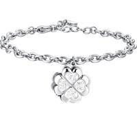 Luca Barra BRACCIALE DONNA IN ACCIAIO QUADRIFOGLIO GIREVOLE