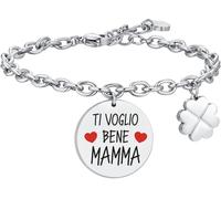 Luca Barra BRACCIALE DONNA IN ACCIAIO TI VOGLIO BENE MAMMA