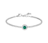 Luca Barra Bracciale in Acciaio Inossidabile con Ciondolo Angelo e Cuore, Perline Smaltate Multicolore, 18,5 cm, Chiusura a Moschettone