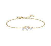 Luca Barra Bracciale in Acciaio Inossidabile con Ciondolo Angelo e Cuore, Perline Smaltate Multicolore, 18,5 cm, Chiusura a Moschettone