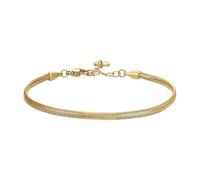 Luca Barra Bracciale in Acciaio per Uomo, Stile Snake Chain, Colore Oro, Modello BA1852