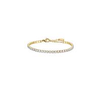Luca Barra Bracciale Tennis Donna Acciaio IP Gold e Cristalli Bianchi