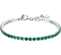 Luca Barra BRACCIALE TENNIS DONNA CRISTALLI VERDI