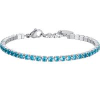 Luca Barra Bracciale da Donna Bracciale Tennis in Acciaio con Cristalli Azzurri. La referenza è bk2271