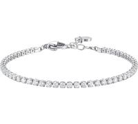 Luca Barra BRACCIALE TENNIS DONNA IN ACCIAIO CON ZIRCONI BIANCHI