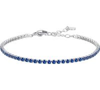 Luca Barra BRACCIALE TENNIS DONNA IN ACCIAIO CON ZIRCONI BLU