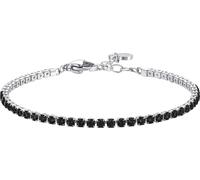 Luca Barra BRACCIALE TENNIS DONNA IN ACCIAIO CON ZIRCONI NERI
