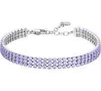 Luca Barra BRACCIALE TENNIS DONNA IN ACCIAIO CON ZIRCONI VIOLA