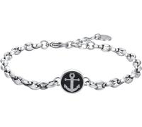 Luca Barra BRACCIALE UOMO IN ACCIAIO CON ANCORA