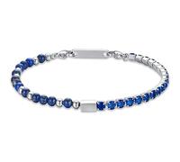 Luca Barra Bracciale Uomo in Acciaio con Cristalli Blu e Pietre Blu. La referenza è BA1578