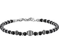 Luca Barra BRACCIALE UOMO IN ACCIAIO CON ELEMENTI IN ACCIAIO CON EFFETTO VINTAGE E SFERE