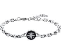 Luca Barra BRACCIALE UOMO IN ACCIAIO CON ROSA DEI VENTI