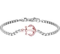 Luca Barra BRACCIALE UOMO IN ACCIAIO IP ROSE CON ANCORA