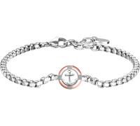 Luca Barra BRACCIALE UOMO IN ACCIAIO ROSA GOLD CON ANCORA
