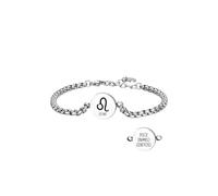 Luca Barra Bracciale Uomo in Acciaio Segno Zodiacale Leone Piastra. La referenza è BA1626
