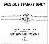 Luca Barra BRACCIALI COPPIA IN ACCIAIO MEZZO CUORE PER SEMPRE INSIEME