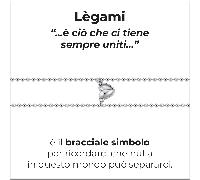 Luca Barra BRACCIALI DONNA E UOMO IN ACCIAIO CON CUORE CALAMITATO