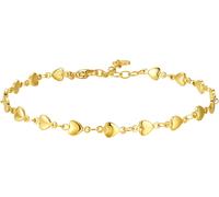 Luca Barra CAVIGLIERA DONNA IN ACCIAIO IP GOLD CON CUORI