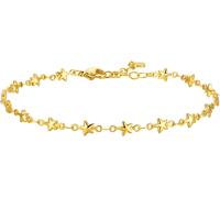 Luca Barra CAVIGLIERA DONNA IN ACCIAIO IP GOLD CON STELLE