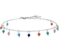 Luca Barra CAVIGLIERA DONNA IN ACCIAIO PIETRE MULTICOLOR