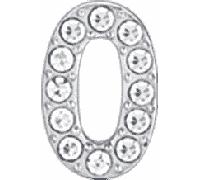 Luca Barra CHARM IN ACCIAIO NUMERO CON CRISTALLI BIANCHI, Argento / 3